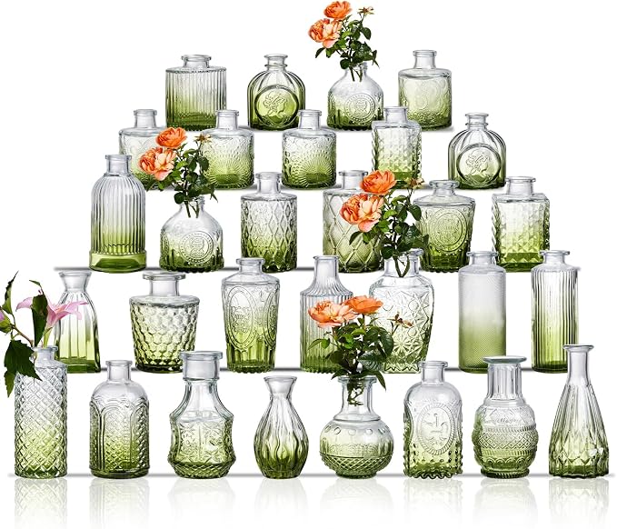 Glass Bud Vase Set of 30 by Ulodimi