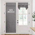 RYB HOME Linen Door Window Curtains W30 x L69, 1 Panel by RYBHOME
