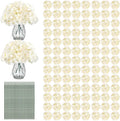 Auihiay 204Pcs Hydrangea Artificial Flowers Bulk, Artificial Hydrangea Flowers by Auihiay