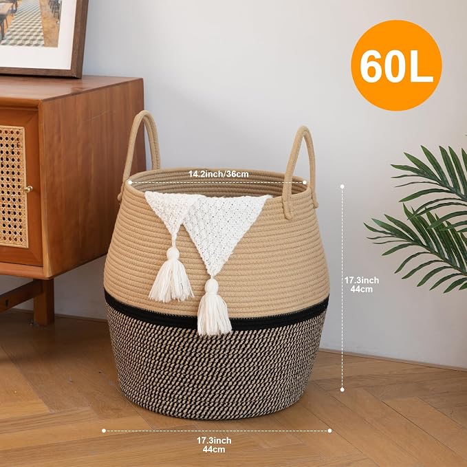 OIAHOMY 60L Blanket Basket - Image 2