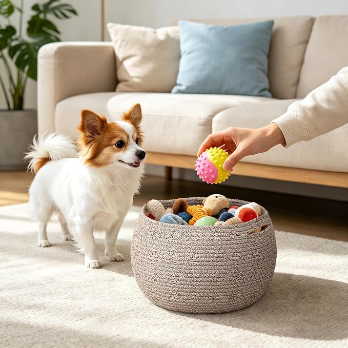 Goodpick Round Woven Rope Storage Basket - Image 5