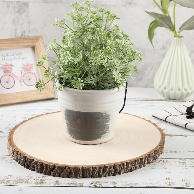 10 Pack Large Wood Slices for Centerpieces 9-10 inches Wood Rounds for Tables - Image 4