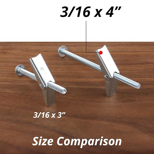 HASWARE Toggle Bolt Zinc Plated Steel and Wing Nut - Image 5