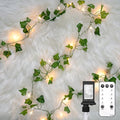 33FT 100 LED Ivy Vine with Fairy Lights Plug in Clear Wire | Connectable String by SUDDUS