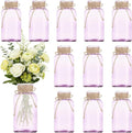 12 Pack Mason Jar Vases for Centerpieces, Wide Mouth Mason Jars by LEYIQU