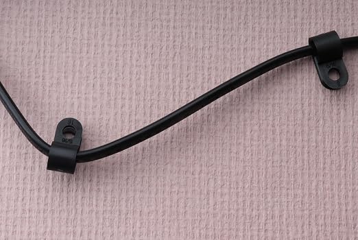 SOWAKA 50 Pcs Cable Clamp 1/8 Black R Type Nylon Screw Mounting Cable Fastener - Image 6