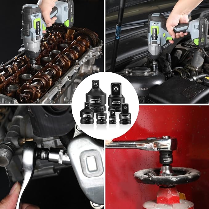 WORKPRO 6-PC Impact Socket Adapter Set - Image 8