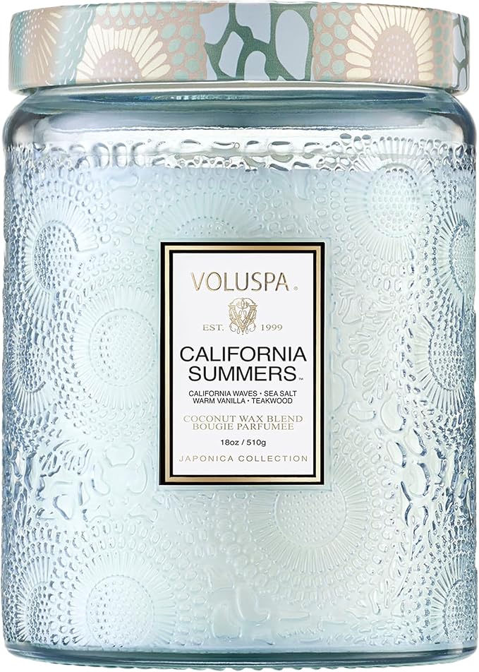 Voluspa California Summers Large Scented Candle Jar, 18 Oz, 100 Hr Burn | by Unknown