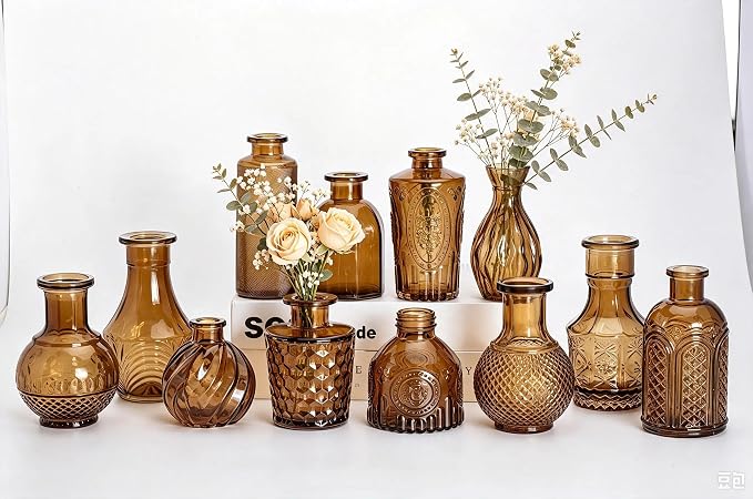 Mini Bud Vases Centerpieces for Tables, for Flowers, Small Flower Vases by Unknown