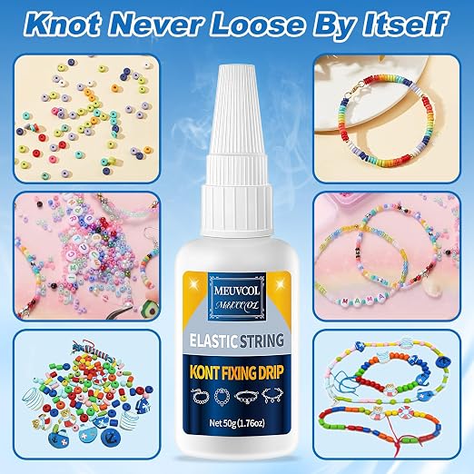 Jewelry Bracelet Glue for Elastic String Knot, Punctuation Beads, Jewelry - Image 2