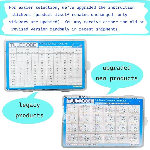 24 Size 400 Pcs Universal Metric Nitrile Rubber O Ring Assortment Kit - Image 4