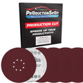 ProductionShop Premium 9" Red 8-Hole Pattern 150 Grit Sanding Discs, Box of 20 by ProductionShop