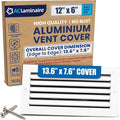 12x6 Aluminum Wall Ceiling Air Return Vent Cover HVAC Rustproof Grille by ACLAMINAIRE