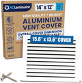 14x12 Aluminum Wall Ceiling Air Return Vent Cover HVAC Rustproof Grille by ACLAMINAIRE
