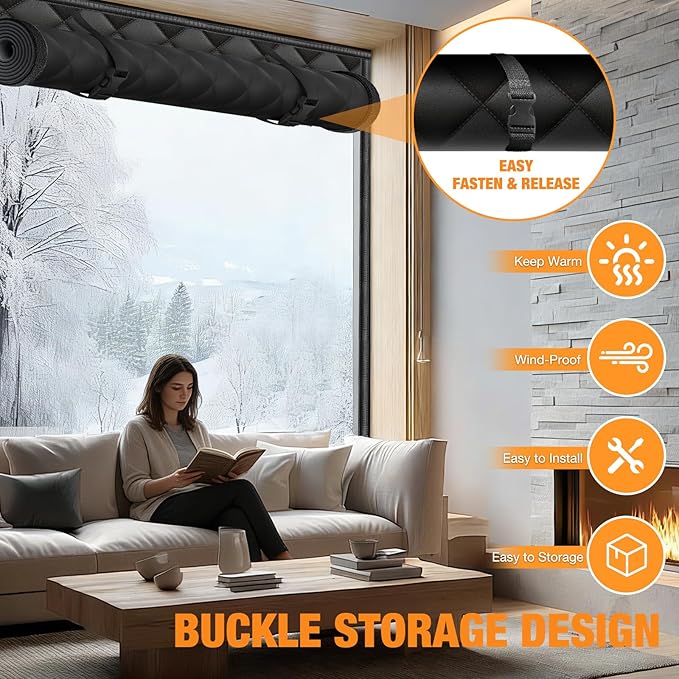 FONUNO Window Insulation for Winter Thermal Window Cover - Image 6