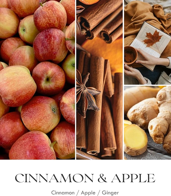 AOOVOO Apple Cinnamon Candle - 9 oz Scented Candles - Image 4