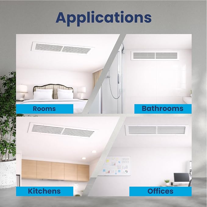 28x8 Aluminum Wall Ceiling Air Return Vent Cover HVAC Rustproof Grille - Image 5