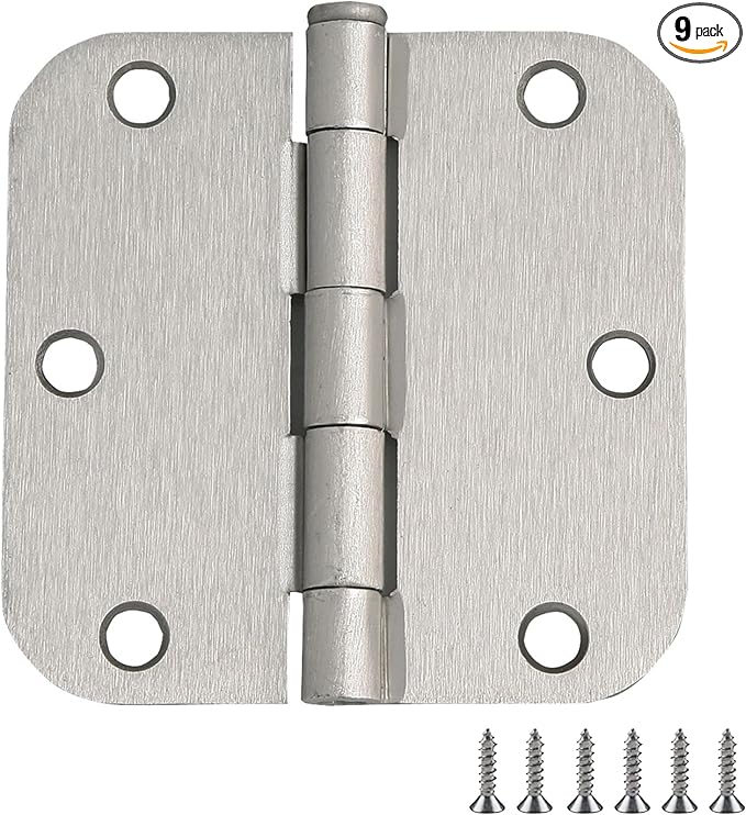 Design House Interior Door Hinge, Satin Nickel | 5/8" Radius, Traditional by DesignHouse