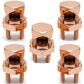 Size #4 Copper Split-Bolt Connector 4 AWG Heavy-Duty Electrical Wire Splicing by OhLectric