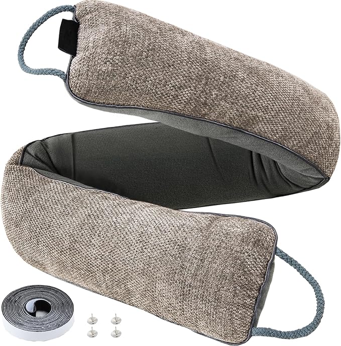 Weighted Door Draft Stopper, 32inch | Under Door Noise Blocker, Front Door by Makryebi