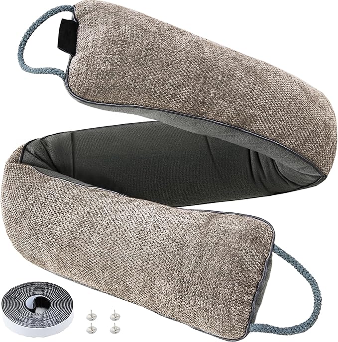 Weighted Door Draft Stopper, 38inch | Under Door Noise Blocker, Front Door by Makryebi