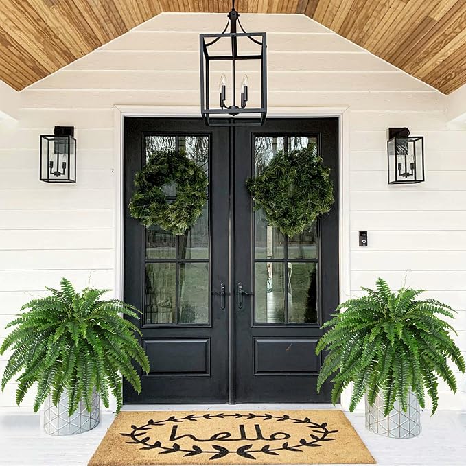 Dkaltm 45" Artificial Boston Fern, Outdoor Plants | UV-Resistant, 55 fronds - Image 5