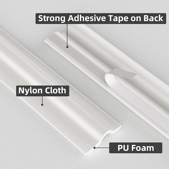 Kneelisa 118 Inch T Shape Sash Window Weather Stripping Door Seal Strip | Self - Image 3