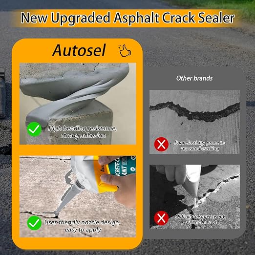Self-Leveling Concrete Crack Sealant, Fast-Dry Waterproof Cement Filler - Image 5