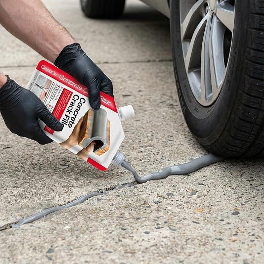 Concrete Crack Filler 4-Pack 4.4LB Grey | Self-Leveling, High Elasticity Cement - Image 2