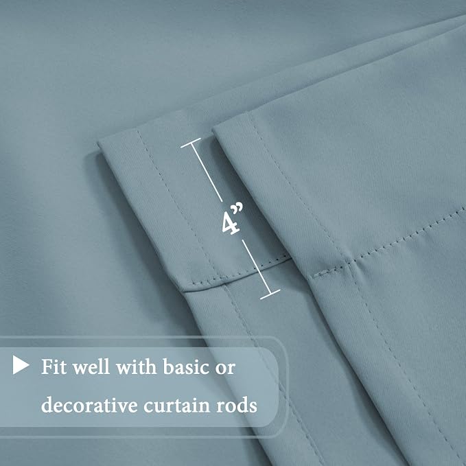 H.VERSAILTEX Thermal Insulated Blackout Adjustable Tie Up Shade Curtain Window - Image 6
