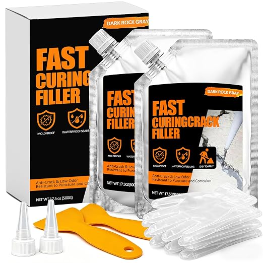 Concrete Crack Filler 2 PACK, Self-Leveling Cement Crack Repair, High by Unknown