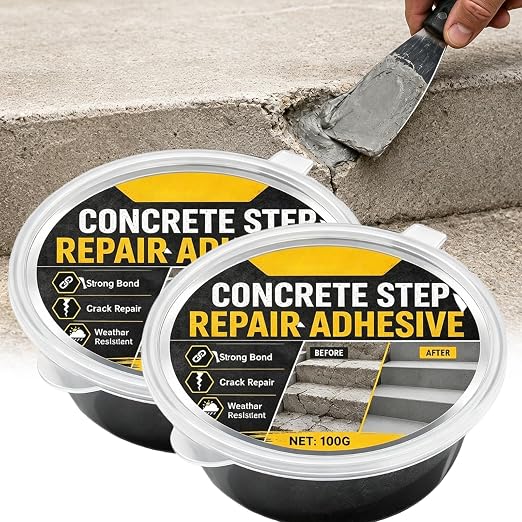 Concrete Step Repair Adhesive, Concrete Step Repair Kit, Strong Bond Formula by Unknown