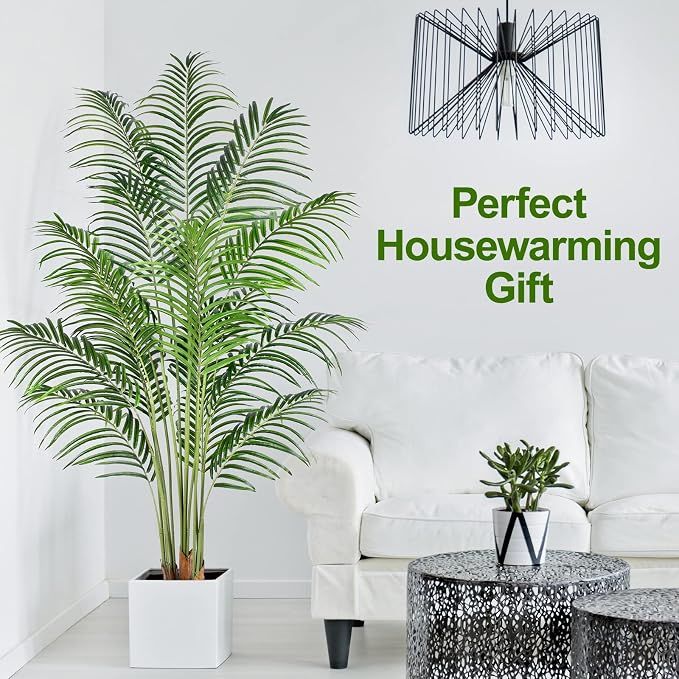 Artificial Palm Tree 6ft Tall Fake Palm Tree Indoor Decor - Image 3