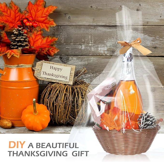 Zopeal 12 Pcs 7'' Woven Bread Baskets Bulk Plastic Round Woven Small Baskets - Image 7