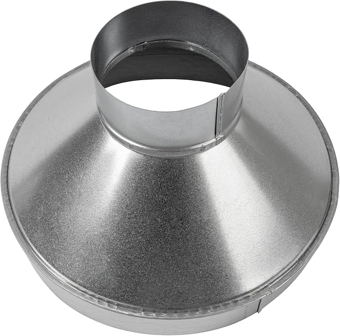 10" to 4" Inch Galvanized Steel Round Duct Reducer - Image 2