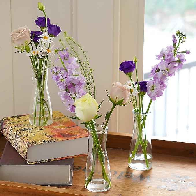 35 PCS Glass Bud Vases for Centerpieces, 5.5" Clear Small Flower Vases | Modern - Image 4