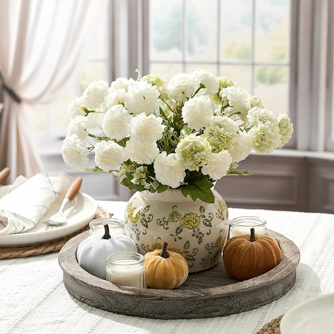 SIDUCAL Ceramic Yellow Rose Floral Vase - Image 3