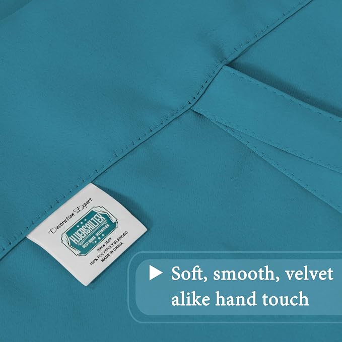 H.VERSAILTEX Blackout Tie Up Curtain Energy Efficient Window Shades Adjustable - Image 7