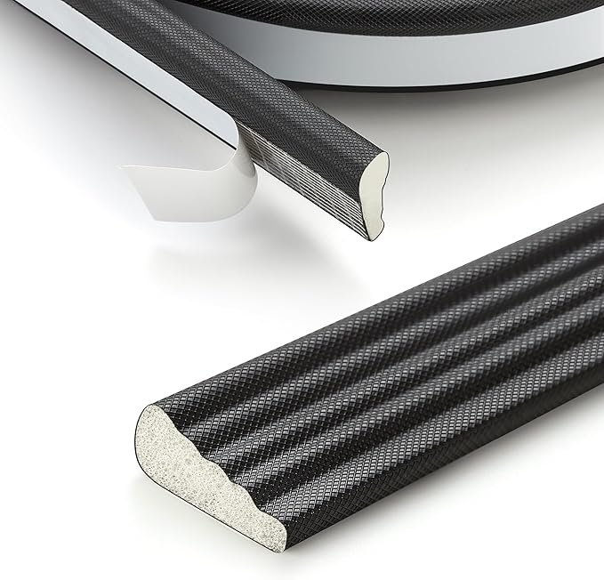 Weather Stripping Door Seal, 3 Rolls x 196 Inch Self-Adhesive Wedge, Fits by Ravinte