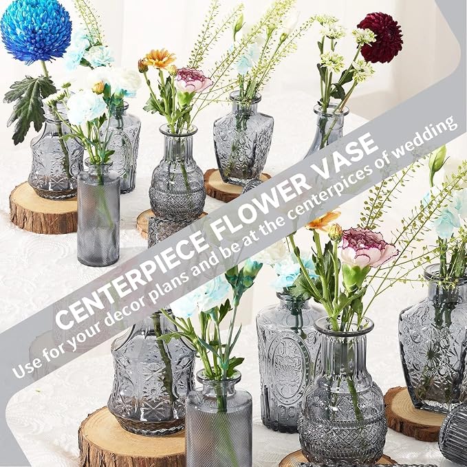 Mini Bud Vases As Wedding Centerpieces - Image 4