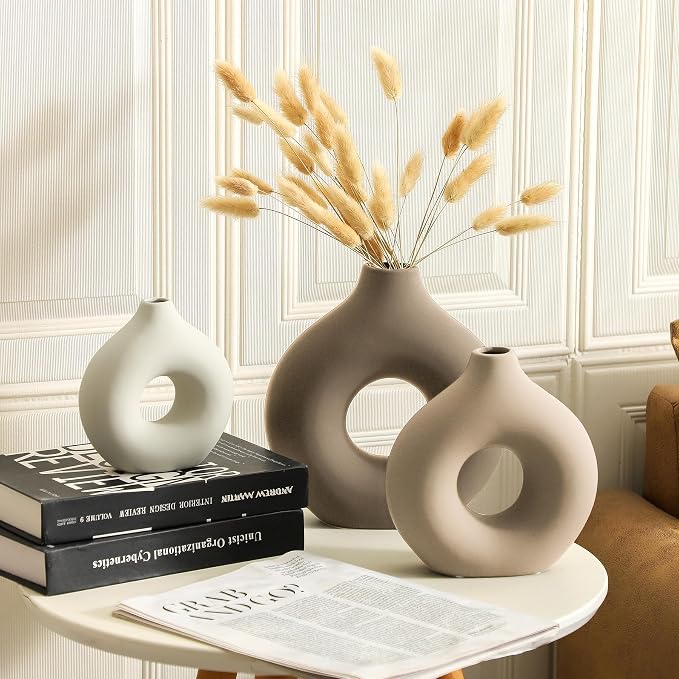 Vanselia Ceramic Vase Home Table Decor - Image 2