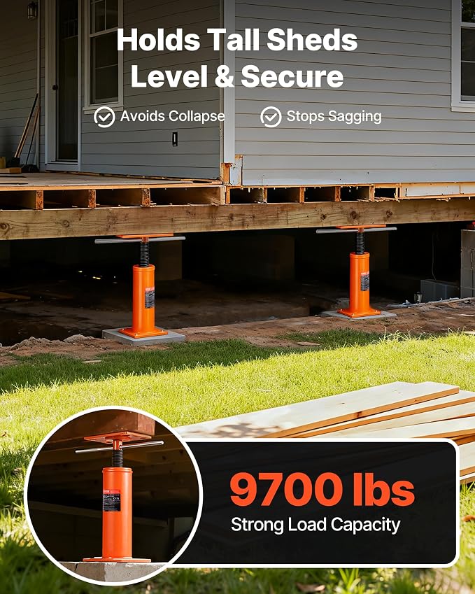 VEVOR House Floor Jacks, 2 Pack, 9700 lbs Max Load Capacity Per Unit, - Image 2