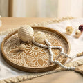 Hanobe 2Pcs Round Decorative Trays by Hanobe