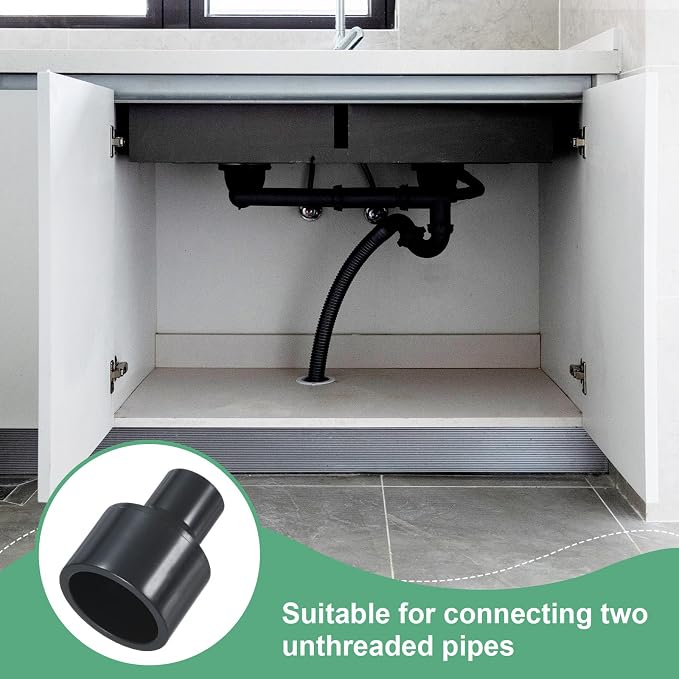 M METERXITY 2-Pack UPVC Reducer Pipe Fitting, 1-1/4"x1/2" Reducing Coupling - Image 5
