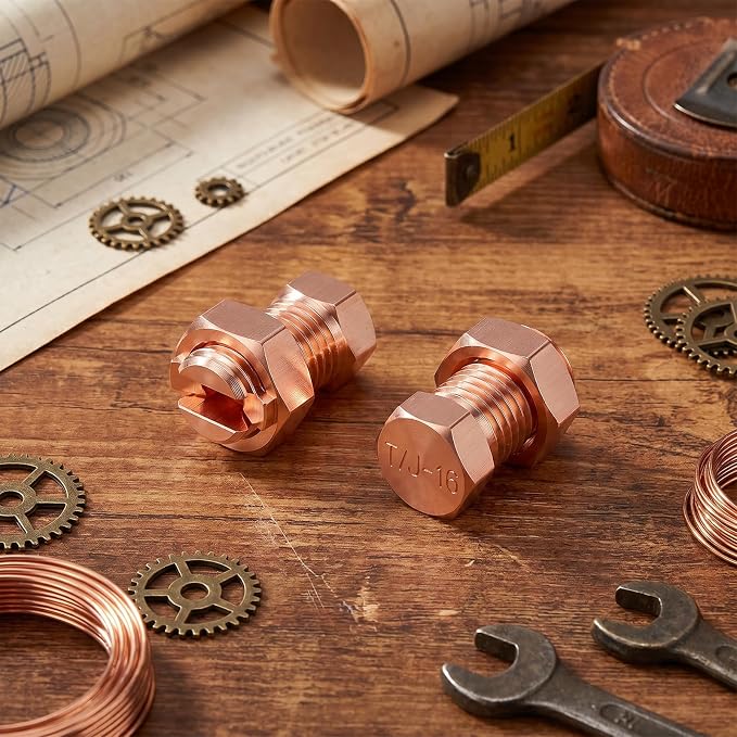 Split Bolt Wire Connector 5 PCS, TJ-16 Copper Alloy Ground Wire Connector - Image 7
