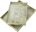 2 Pcs Serving Trays with Handles, Plastic Tray by Acellegic