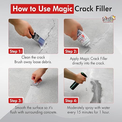Gray 1.4 LB Magic Crack Filler Bottle - Image 3