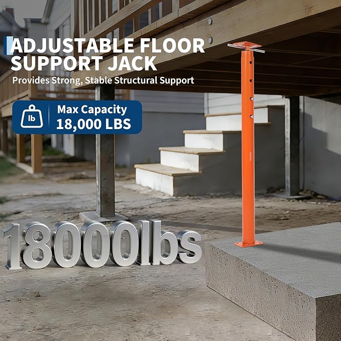 2 Pack Jack Post, House Floor Jack 53"-93", 18000 LBS Basement Jacks | Heavy - Image 2