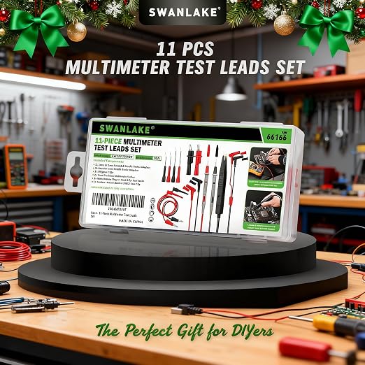 SWANLAKE 11-Piece Multimeter Test Leads Set, CAT III 1000V 20A Multimeter Probes - Image 9