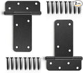 6-inch Gate Hinges, 280Lbs Capacity, Matte Black, 2 Pack Heavy Duty Door Hinge by DurabilityandElegance